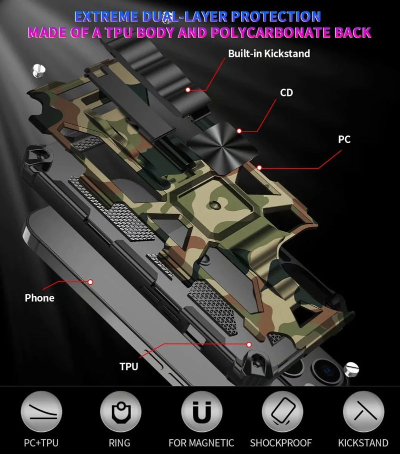 Keysoin Camouflage Shockproof Armor Case with Stand for iPhone - Premium Mobile Phone Cases from Dressmycell.com - Just $18.00! Shop now at Dressmycell.com Keysoin Camouflage Shockproof Armor Case with Stand for iPhone - Premium Mobile Phone Cases from Dressmycell.com - Just $18.00! Shop now at Dressmycell.com